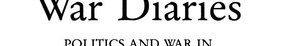 Couverture : War diaries