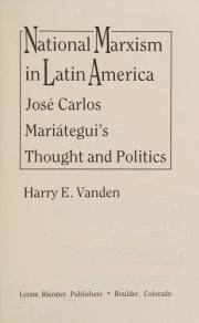 Couverture : National Marxism in Latin America