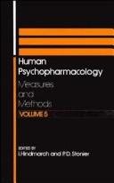 Couverture : Human psychopharmacology