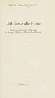 Couverture : Dal flusso alle forme