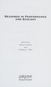 Couverture : Readings in Performance and Ecology