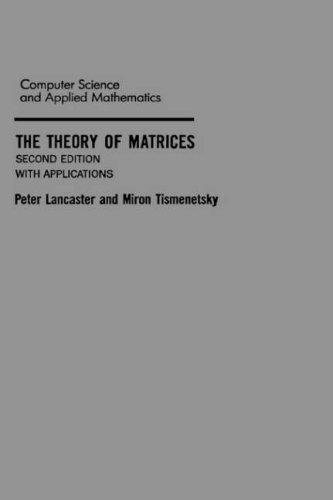 Couverture : The theory of matrices.