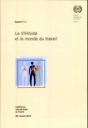 Couverture : Le VIH/sida et le monde du travail