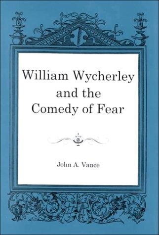 Couverture : William Wycherley and the comedy of fear