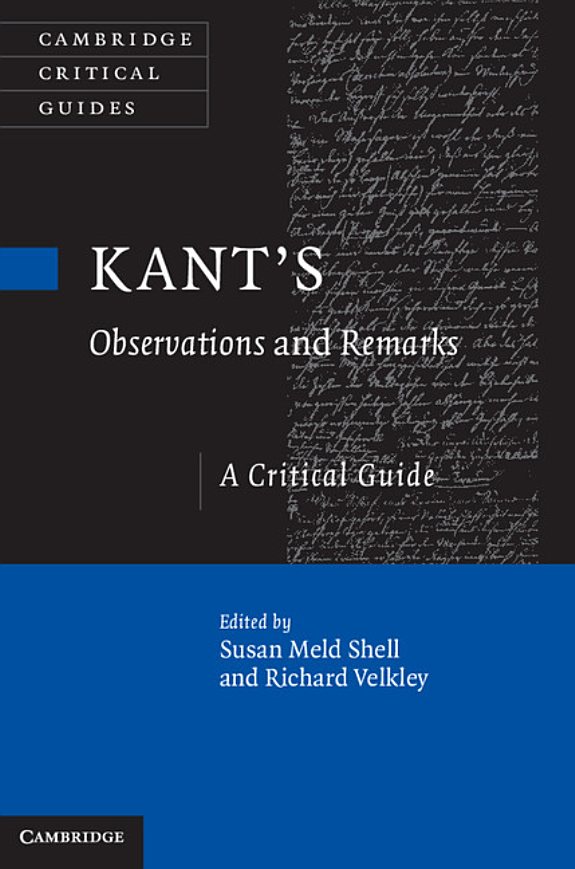 Couverture : Kant's Observations and Remarks