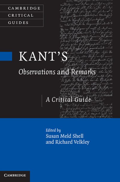Couverture : Kant's Observations and Remarks