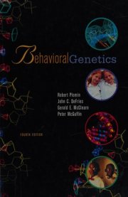 Couverture : Behavioral genetics