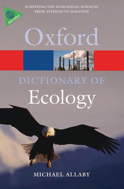 Couverture : A dictionary of ecology