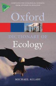 Couverture : A dictionary of ecology