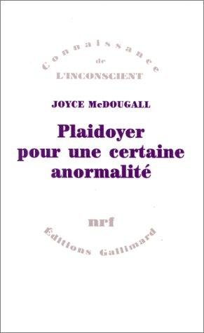 Couverture : Plaidoyer pour une certaine anormalité