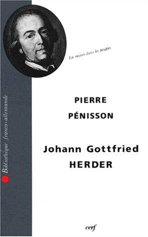 Couverture : J.G. Herder