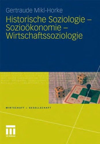 Couverture : Historische Soziologie, Sozioökonomie, Wirtschaftssoziologie
