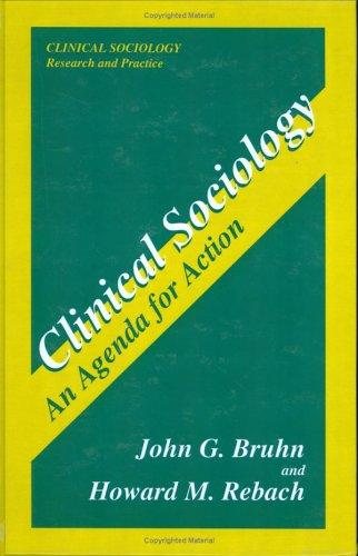 Couverture : Clinical sociology