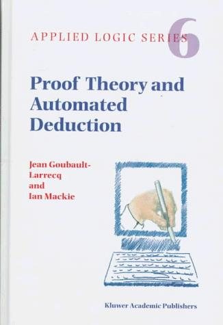 Couverture : Proof theory and automated deduction