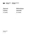 Couverture : National Library of Canada =