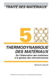 Couverture : Thermodynamique des matériaux