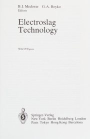 Couverture : Electroslag technology
