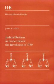 Couverture : Judicial reform in France before the Revolution of 1789