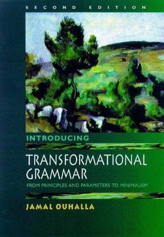 Couverture : Introducing transformational grammar