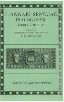 Couverture : L. Annaei Senecae Dialogorum libri duodecim