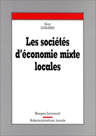 Couverture : Les sociétés d'économie mixtes locales