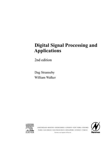 Couverture : Digital Signal Processing and Applications
