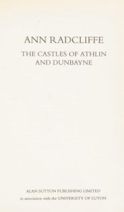 Couverture : The castles of Athlin and Dunbayne