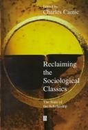 Couverture : Reclaiming the sociological classics