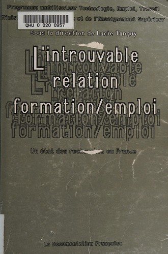 Couverture : L' Introuvable relation formation/emploi