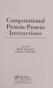Couverture : Computational Protein-Protein Interactions