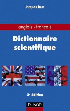 Couverture : Dictionnaire scientifique Anglais-Français
