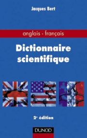 Couverture : Dictionnaire scientifique Anglais-Français