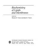 Couverture : Biochemistry of lipids and membranes