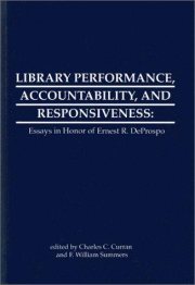 Couverture : Library performance, accountability, and responsiveness