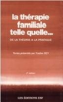 Couverture : La Thérapie familiale telle quelle...