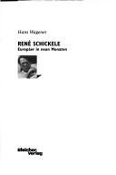Couverture : René Schickele