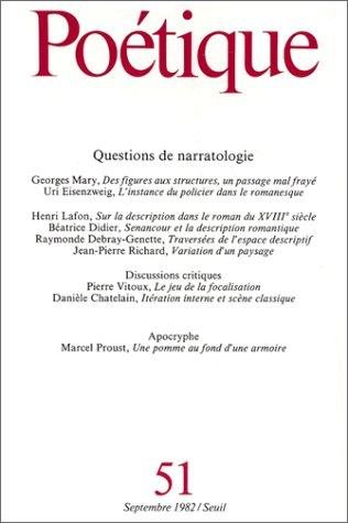 Couverture : Questions de narratologie