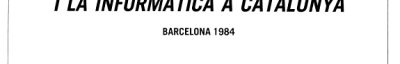 Couverture : Llibre blanc de l'electrònica i la informàtica a Catalunya.