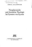 Couverture : Neuplatonische und christliche Theologie bei Synesios von Kyrene