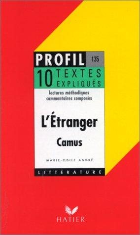 Couverture : L'étranger, 1942, Camus