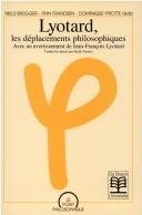 Couverture : Lyotard, les déplacements philosophiques