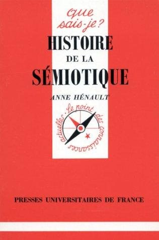 Couverture : Histoire de la sémiotique