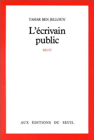 Couverture : L'écrivain public