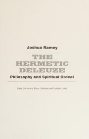 Couverture : The Hermetic Deleuze