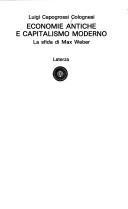 Couverture : Economie antiche e capitalismo moderno