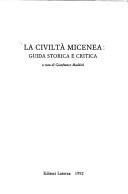Couverture : La Civiltà micenea