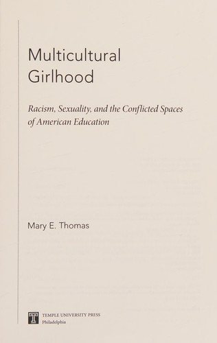 Couverture : Multicultural Girlhood