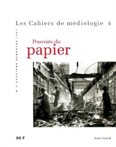 Couverture : Pouvoirs du papier