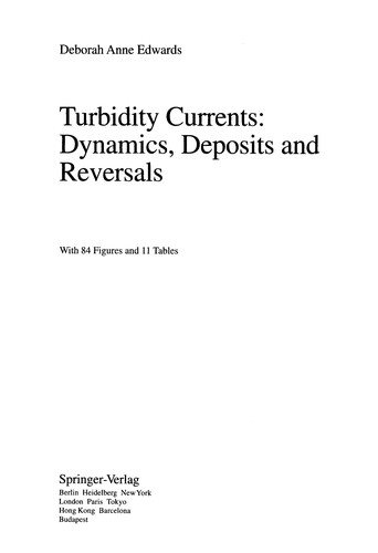 Couverture : Turbidity currents