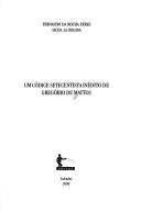 Couverture : Um códice setecentista inédito de Gregório de Mattos